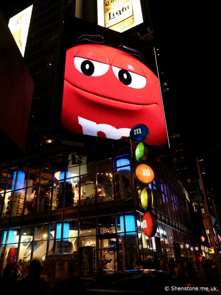 M and Ms Times Square, New York, USA